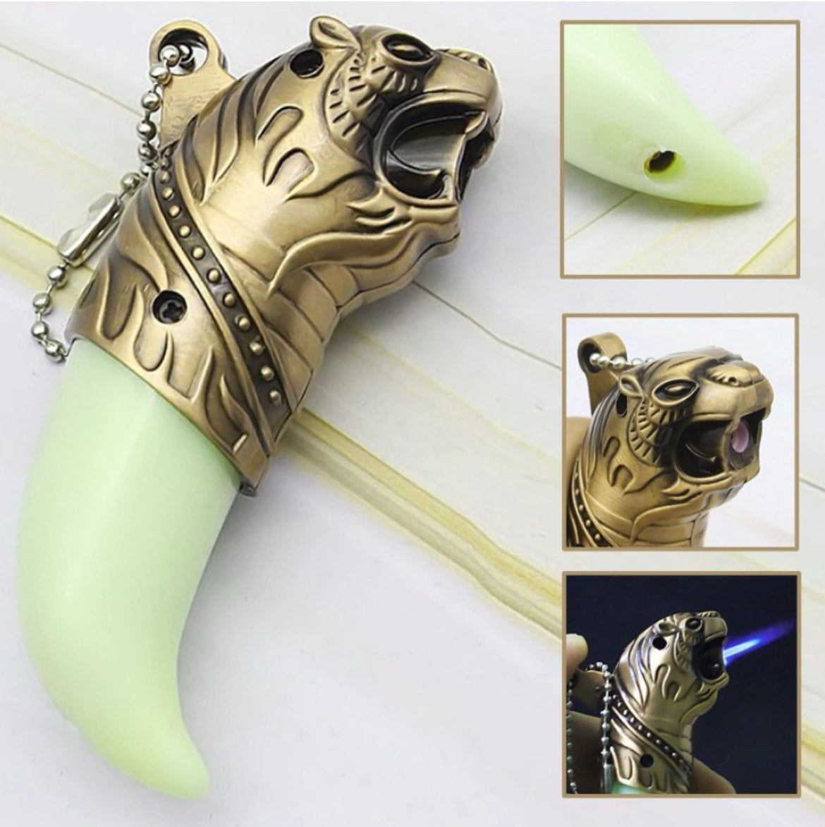 Metal Lion Head Designer Lighter