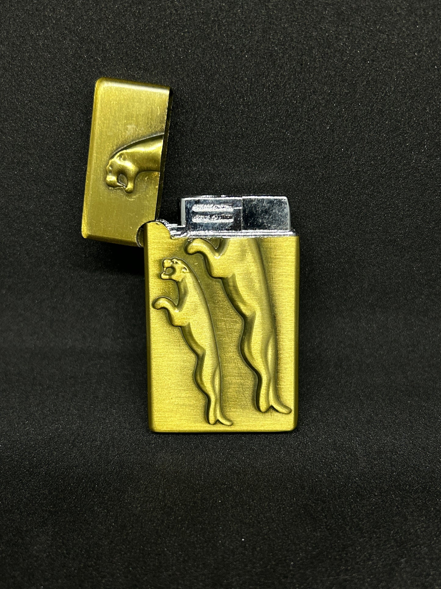 Double Jaguar Golden Jet Flame Pocket Lighter