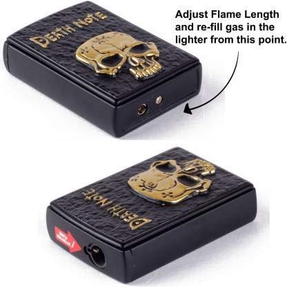 adjustable flame lighter, down look